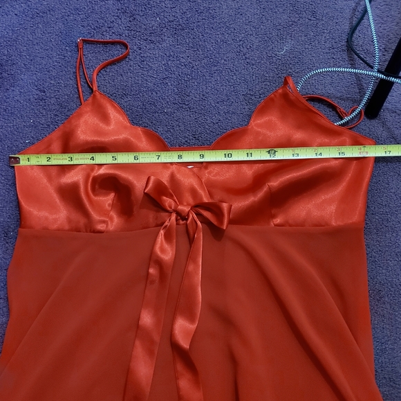 Victoria's Secret red babydoll negligee with bow - Picture 7 of 10